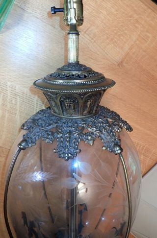 1891 - 1900 Whitall Tatum apothecary pharmacy store show globe jar table lamps 9