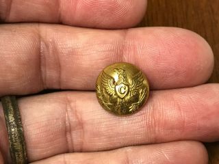 Non Dug Cavalry Civil War Eagle C Cuff Button