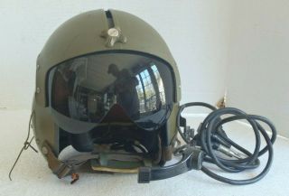 Vintage Vietnam War Us Army Or Marine Corps Pilots Helmet By Gentex Dated 1968