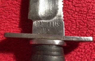 Vintage Camillus NY Pilot Survival Knife No Date 1962 - 1967 with Sheath 3