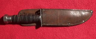 Vintage Camillus NY Pilot Survival Knife No Date 1962 - 1967 with Sheath 6