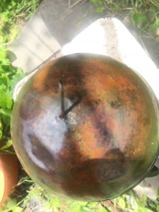 Antique Copper Cannon Ball Dug PA Over 7lbs Pin Still In OLD 7