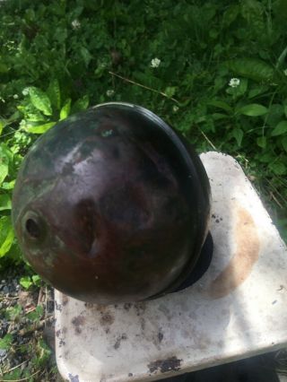Antique Copper Cannon Ball Dug PA Over 7lbs Pin Still In OLD 9