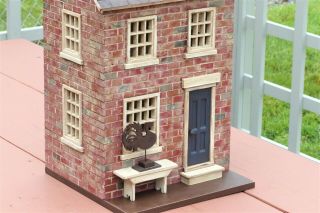 Harold Turpin American Made Folk Art Colonial Brick 2 - Story Home
