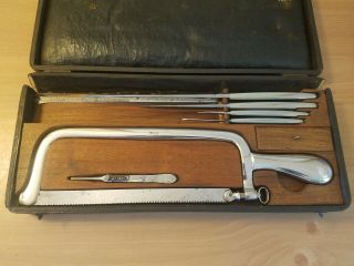 Antique Mon CHARRIERE COLLIN PARIS 19TH Century Surgeon ' s Amputation Kit RARE 8