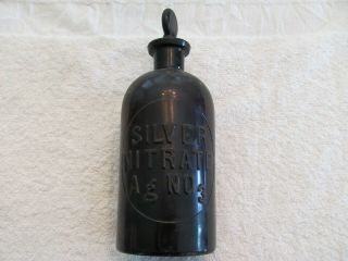 Vintage Apothecary/chemical/lab Bottle With Stopper.