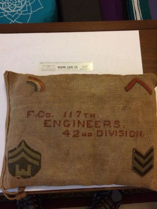 Ww1 42nd Rainbow Division 117th Calif Engineers Trench Art