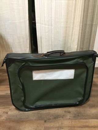 Vtg 1960s B - 4b Flyers Clothing Bag Usaf Us Military Flight Garment Bag Suitcase