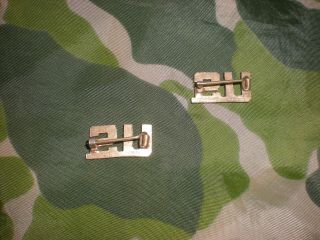 Ww2 Orig.  Airborne 504th Parachute Inf Regt Lieutenant Gaunt Made Collars Id 