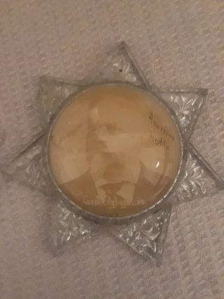 Confederate General Fitzhugh Lee Paperweight Some Damage