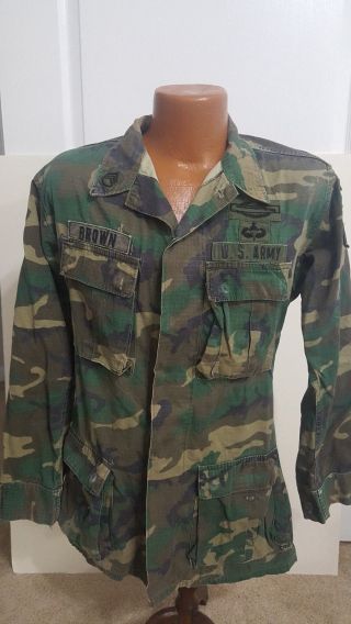 Us Army Coat Hot Weather Rdf Pattern/lc - 1 Leaf Camouflage Small Long