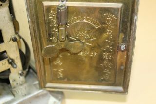 Antique Vintage Junghans Carriage Clock - Plays Music on the Hour - Nickel Brass 9