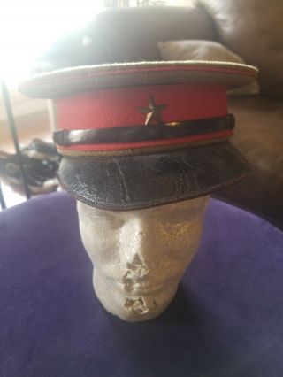 Antique Japanese World War 2 Ww2 Imperial Japan Army Officer Hat Cap