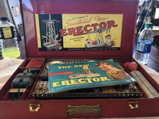 Never Been Out Of Box Vintage Toy 1938 Gilbert Erector No.  7 1/2 Engineer 