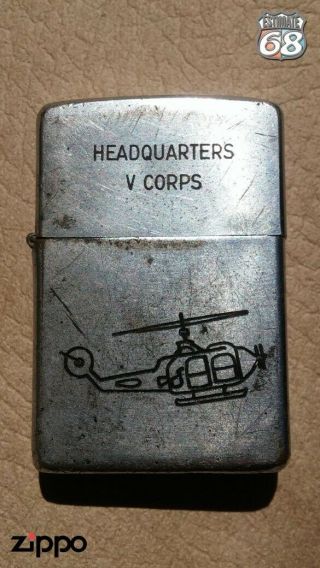 Vintage Zippo Petrol Lighter Vietnam War Maj Jan 63 - 64