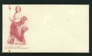 Civil War Patriotic Red Goddess Of Liberty Staff Fruit Wheat 9e1 33