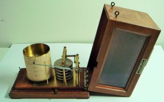 Antique - Manhattan Marine - Drum Barograph - Barometer - French Made - Scientific 5