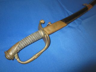 U.  S.  Civil War Import Cavalry Officers Sword And Scabbard