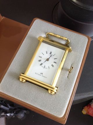 Matthew Norman Brass Carriage Clock Outstanding with Case 4