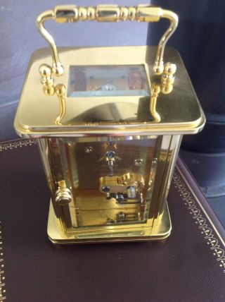 Matthew Norman Brass Carriage Clock Outstanding with Case 8