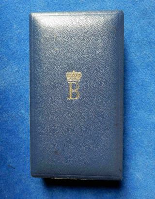 BELGIUM.  RARE SILVER MEDAL OF THE SERVICE TO THE ROYAL HOUSE,  BOX.  ORDER 5