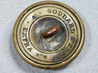 NON EXCAVATED MICHIGAN STATE SEAL 23MM COAT BUTTON GODDARD BROS/EXTRA 3