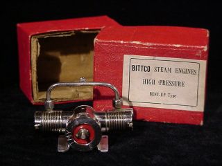 Bittco High Pressure Twin Cylinder Micro Steam Engine Bent - Up Type Japan W Box