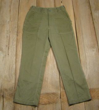 Vintage Wwii Korean Vietnam War Sample Test Pants - L - 50 - 43 - B.  Mil - T - 838g