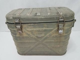 US Army Landers Frary Clark Insulated Hot Cold Transport Storage Food Box 1960 4