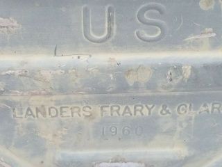 US Army Landers Frary Clark Insulated Hot Cold Transport Storage Food Box 1960 5