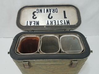 US Army Landers Frary Clark Insulated Hot Cold Transport Storage Food Box 1960 7