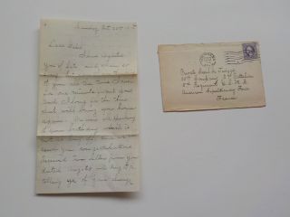 Wwi Letter 1918 Influenza Dying By Thousands Scared Death 5th Marines Usmc Ww1