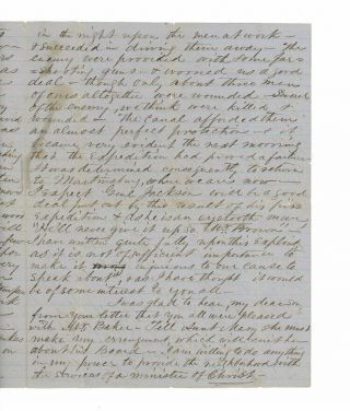 1861 Civil War Letter - 7th VA Cav - Stonewall Jackson ' s Raid on C&O Canal Dam 3