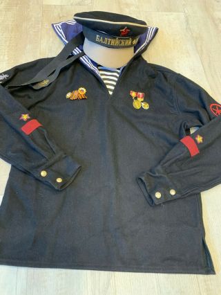 Russian military naval NAVY jacket tunic,  cap Soviet Uniform RARE,  WW2 9