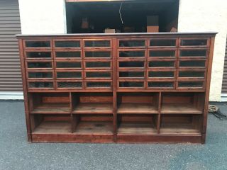 Vintage / Antique Pharmacy Apothecary Display Case Cabinetry