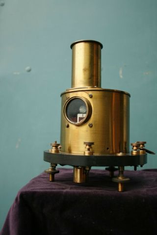 Antique Brass Galvanometer Campbell Bros London.  Great Steampunk Item