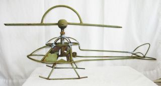 Vintage 1960s U.  S.  Military Helicopter Lawn Sprinkler - Rare Vietnam War Antique