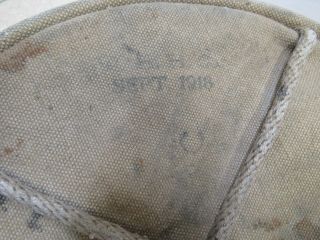 US WW1 Canvas WATER Bucket Dated Sept 1918 Khaki 6