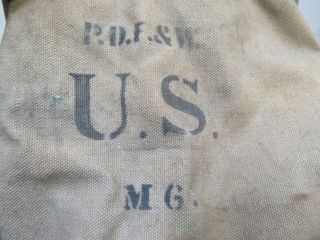 US WW1 Canvas WATER Bucket Dated Sept 1918 Khaki 7
