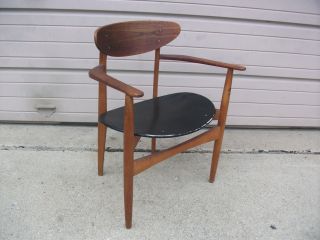 Vintage Mogens Kold Lounge Arm Chair Danish Mid - Century Modern Teak Wood Denmark
