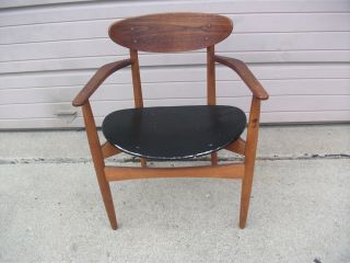 Vintage MOGENS KOLD Lounge Arm Chair Danish Mid - Century Modern Teak Wood Denmark 2