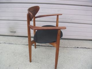 Vintage MOGENS KOLD Lounge Arm Chair Danish Mid - Century Modern Teak Wood Denmark 8