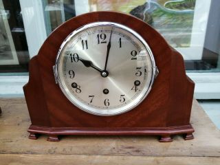 Very Stylish Old Westminster Chime Mantle Clock In