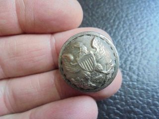 Silvered Civil War General Staff Officers Coat Button