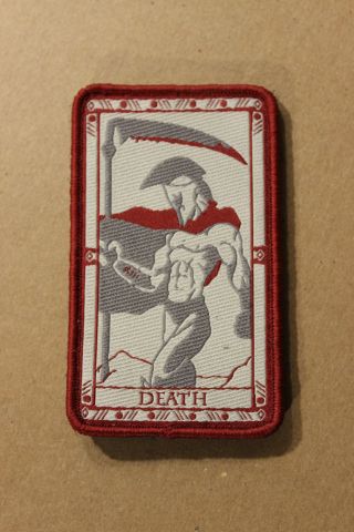 Rare Spartan Reaper Death Tarot Card MPBM Exclusive Morale Patch SOF 2