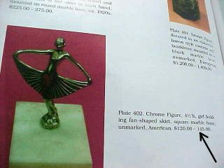 Rare Art Deco 1920 ' s Modernistic Lady Chrome Metal Statue - Frankart Era 9