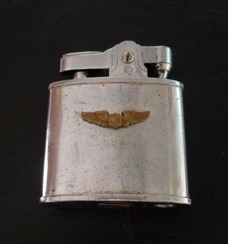Vintage Wwii Army Air Force Pilot Wings Brother Lite Lighter Rare