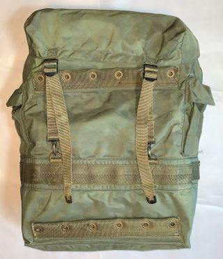 Usaf Vietnam War " Rigger Made " 21x14x9 Pararescue,  Rucksack,  Radio Or Medical Pack