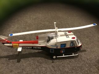 Vintage C 1960s Highway Patrol Helicopter Tn Mark Made In Japan