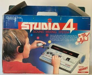 Vintage 1987 Quick Shot Studio 4 Sound Mixing System - Be Your Own Dj Nib
